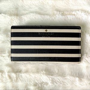 Kate Spade Wallet, Stacy, Fairmont Square, Black and White